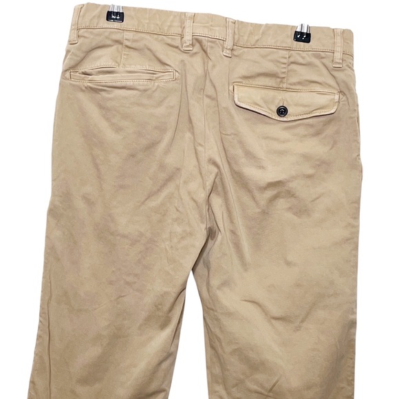 Mr. Porter Slim Fit Pants Men’s 30 Sand Cotton Casual Minimalist - Picture 6 of 11